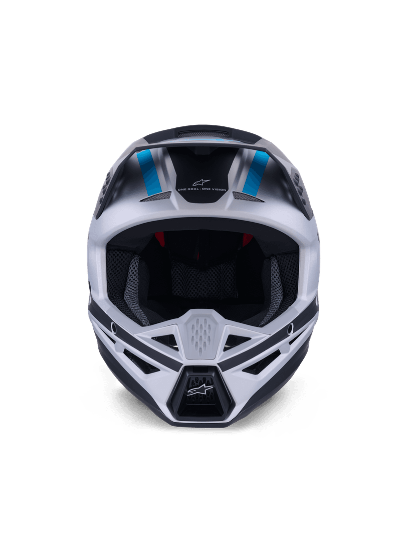Alpinestars S-M3 Heat hjelm sølv/blå/svart matt