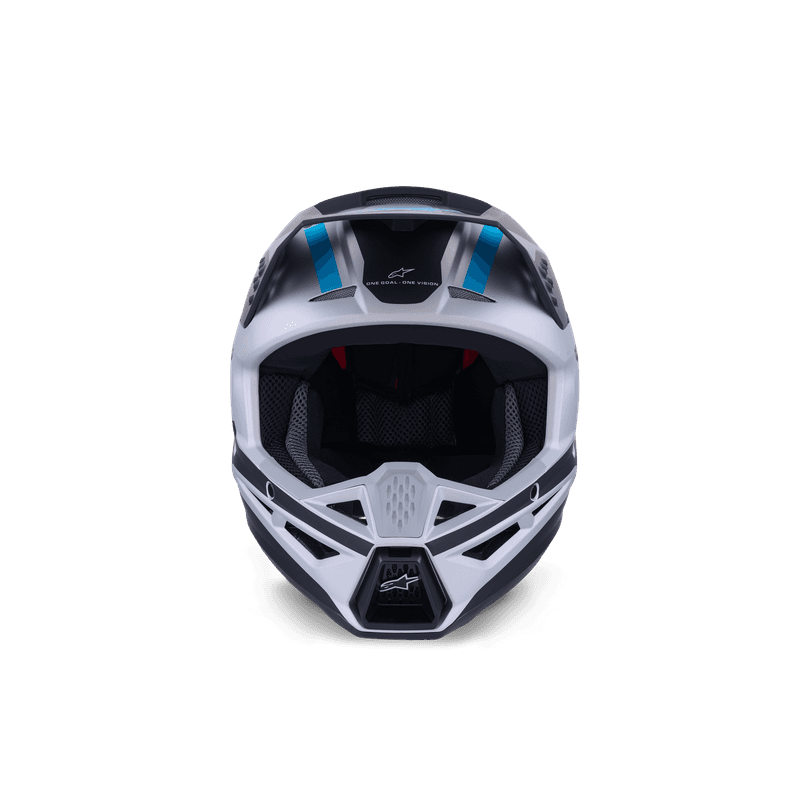 Alpinestars S-M3 Heat hjelm sølv/blå/svart matt