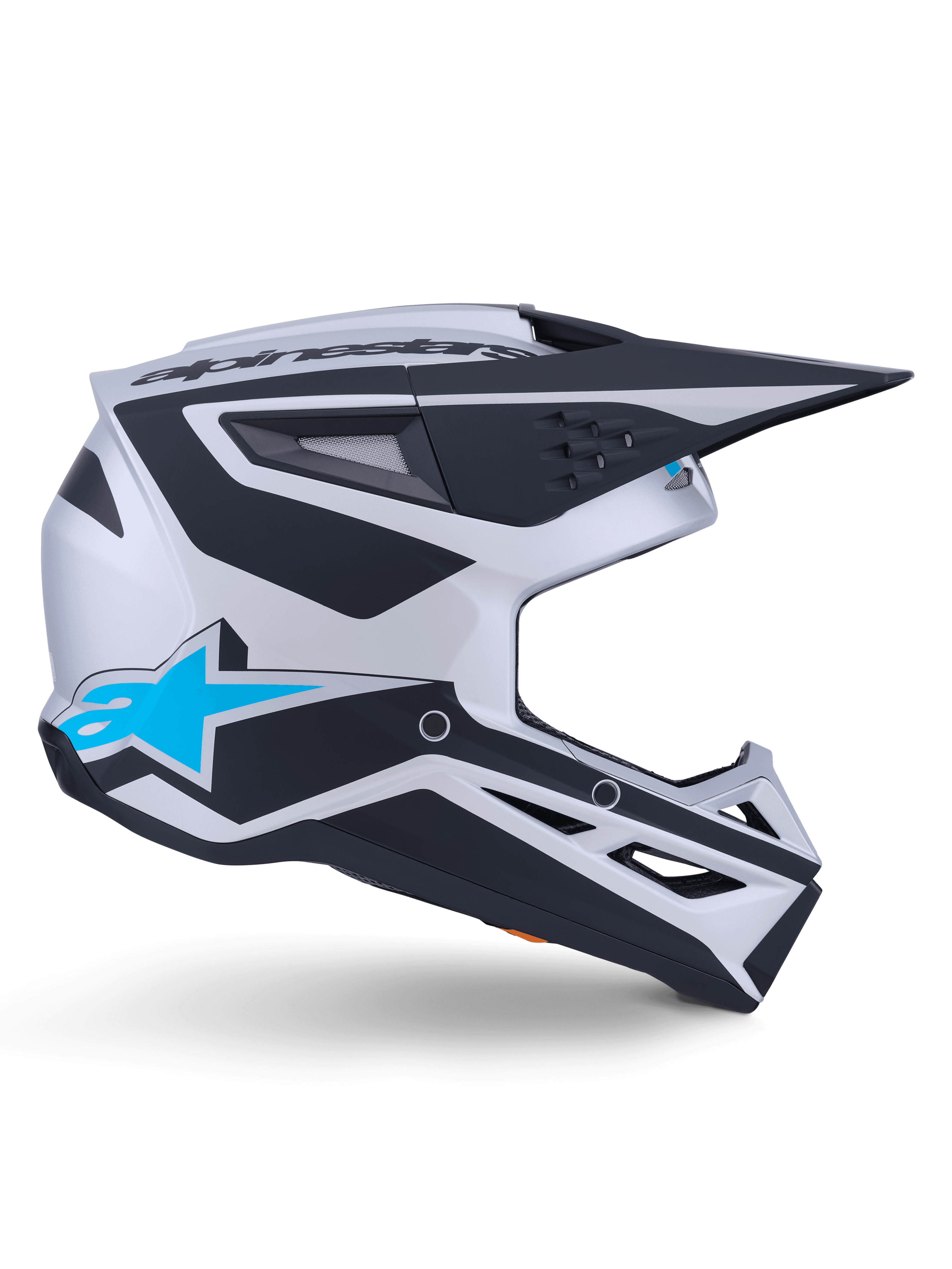 Alpinestars S-M3 Heat hjelm sølv/blå/svart matt