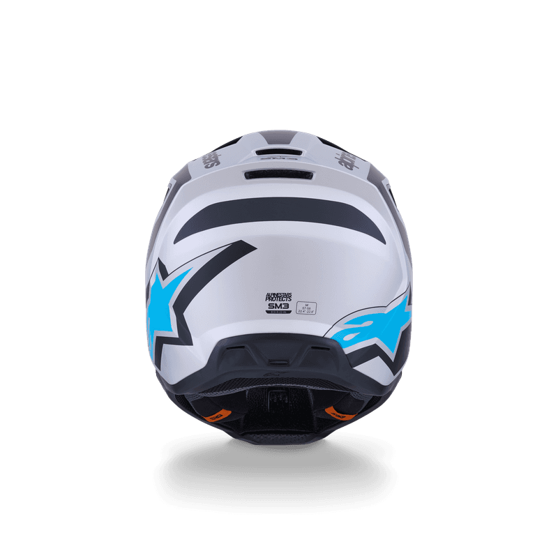 Alpinestars S-M3 Heat hjelm sølv/blå/svart matt