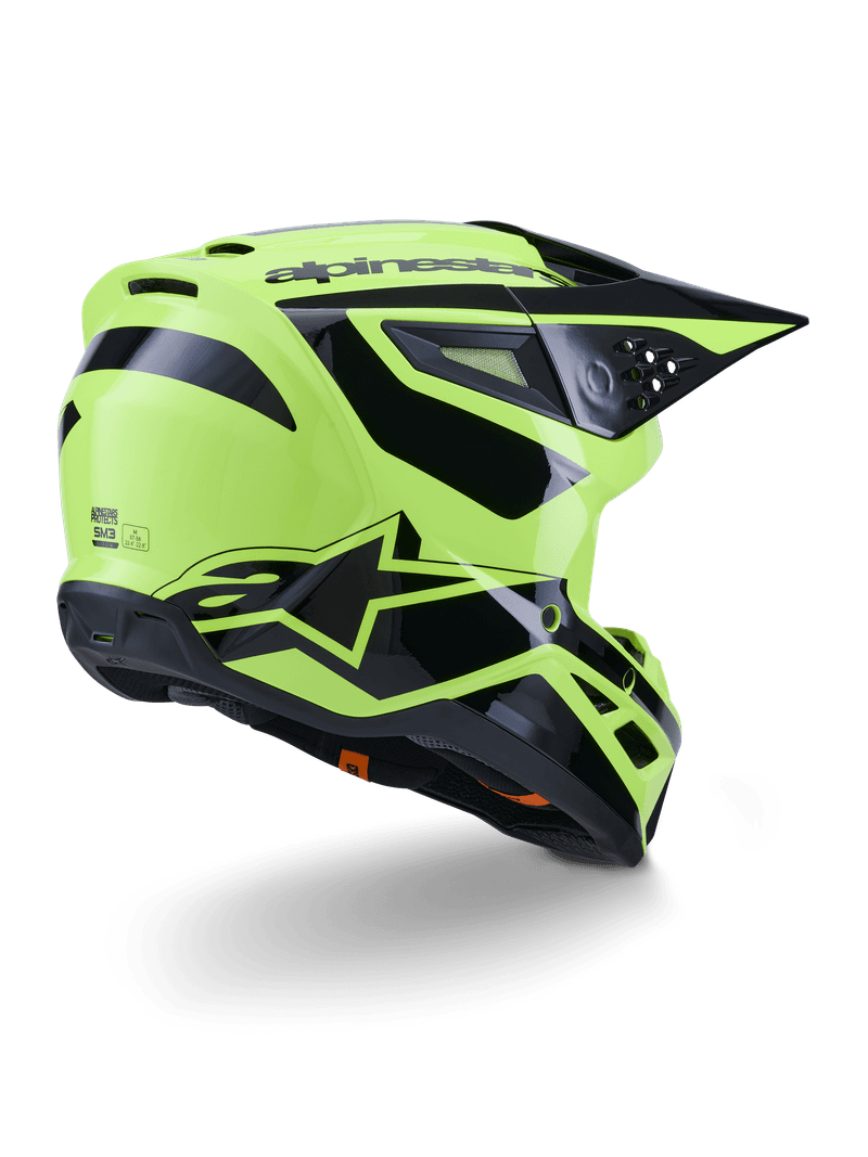 Alpinestars S-M3 Heat hjelm fluo gul/svart