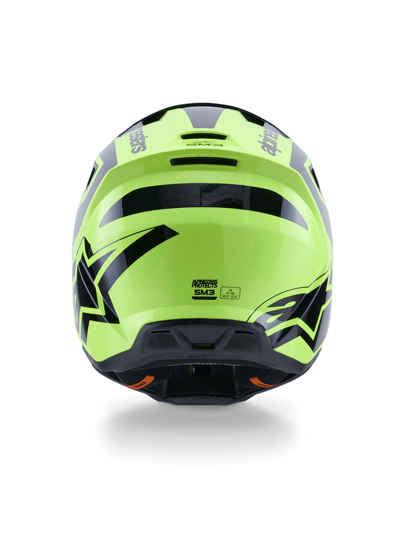 Alpinestars S-M3 Heat hjelm fluo gul/svart