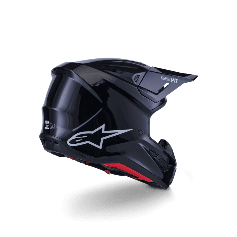 Alpinestars S-M7 Solid hjelm svart blank