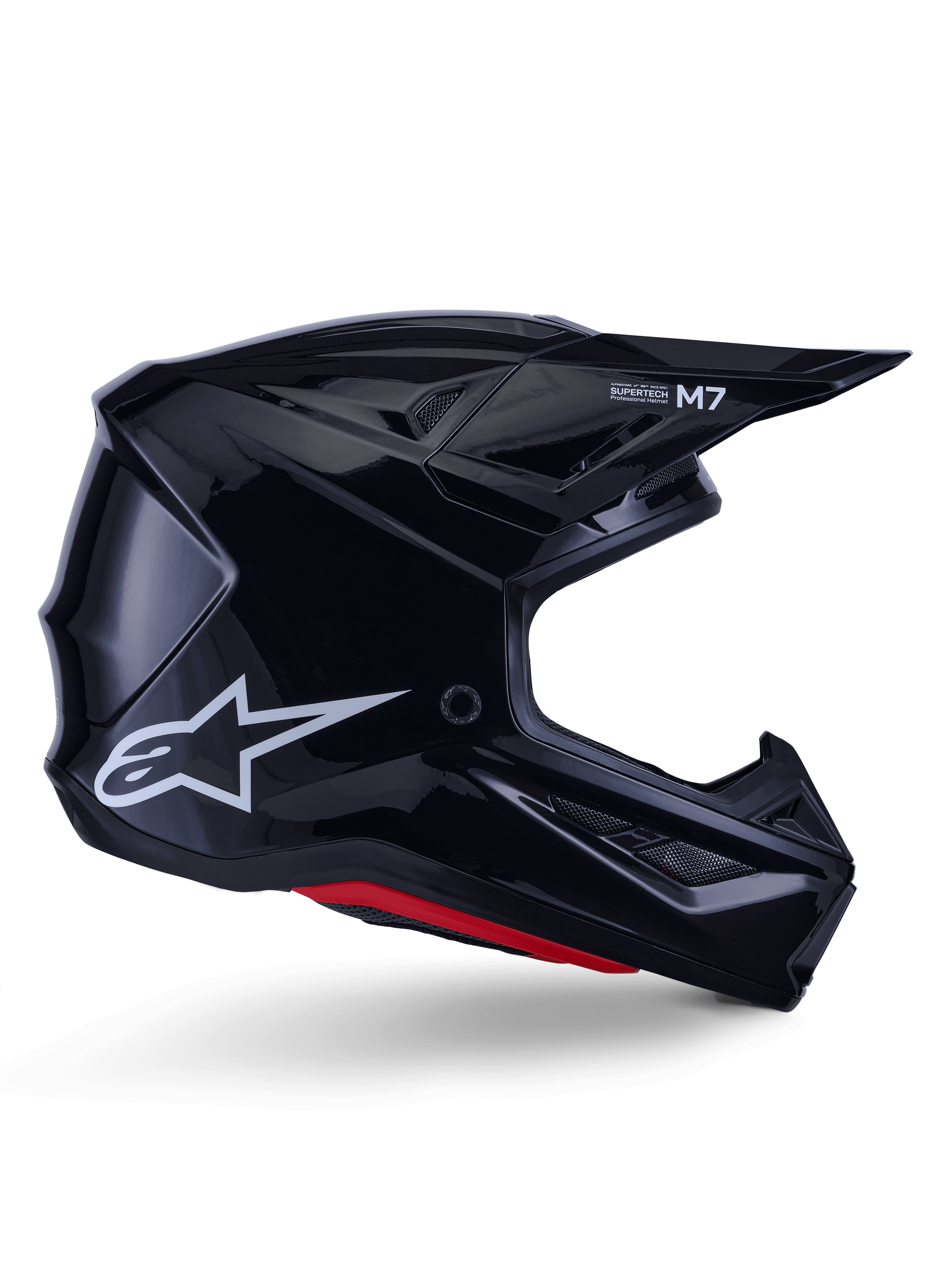 Alpinestars S-M7 Solid hjelm svart blank