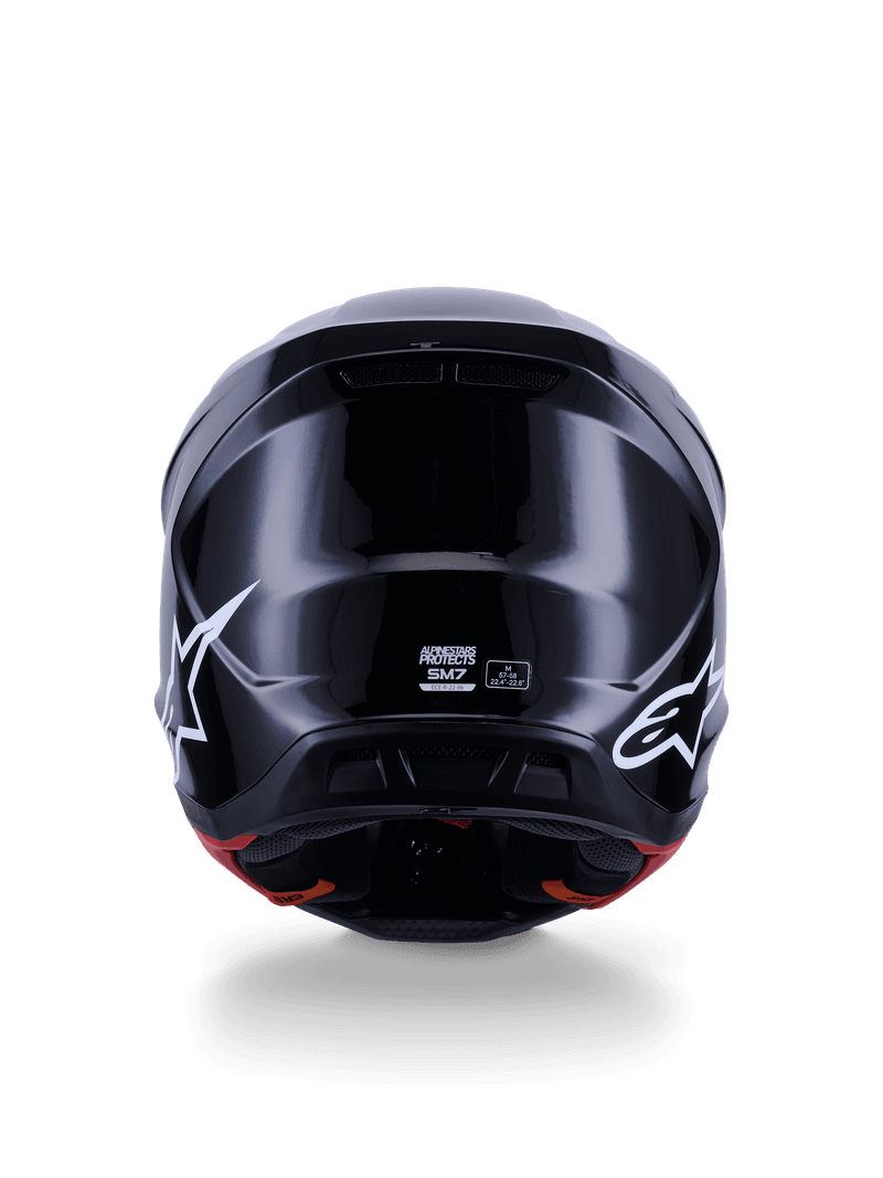Alpinestars S-M7 Solid hjelm svart blank