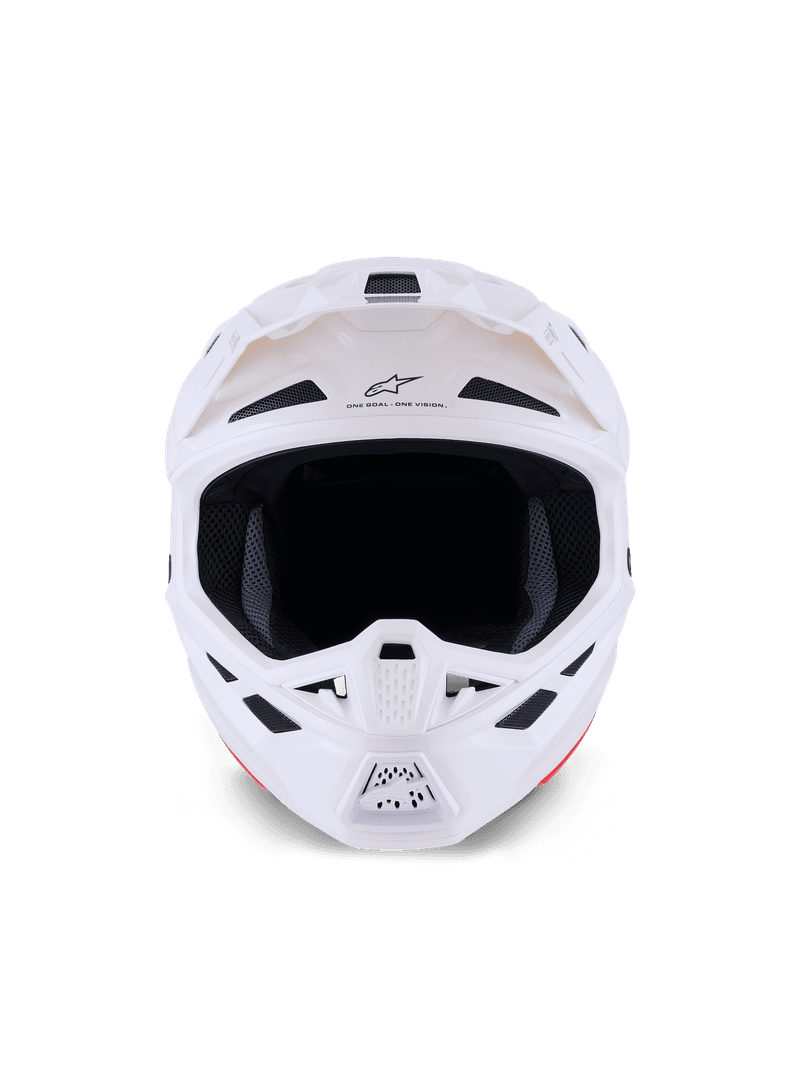Alpinestars S-M7 Solid hjelm hvit blank