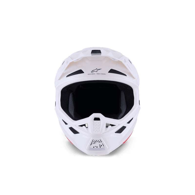 Alpinestars S-M7 Solid hjelm hvit blank