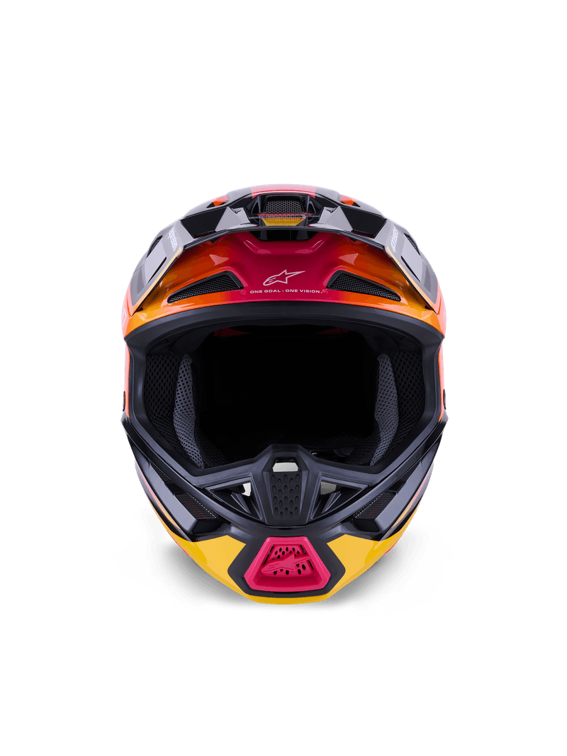 Alpinestars S-M7 Rise hjelm svart/gul/rosa