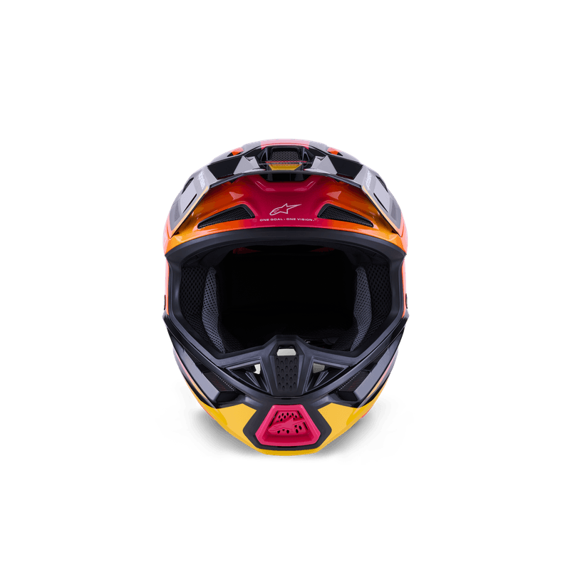 Alpinestars S-M7 Rise hjelm svart/gul/rosa