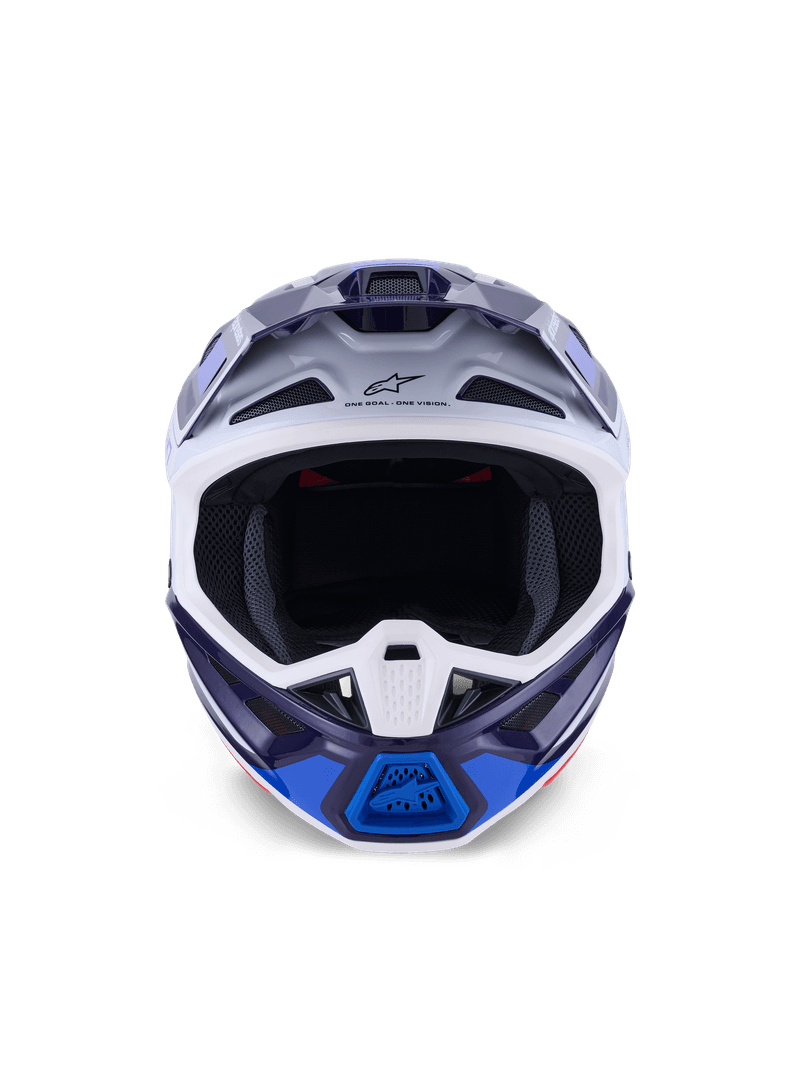 Alpinestars S-M7 Rise hjelm blå/hvit