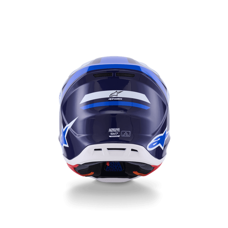 Alpinestars S-M7 Rise hjelm blå/hvit