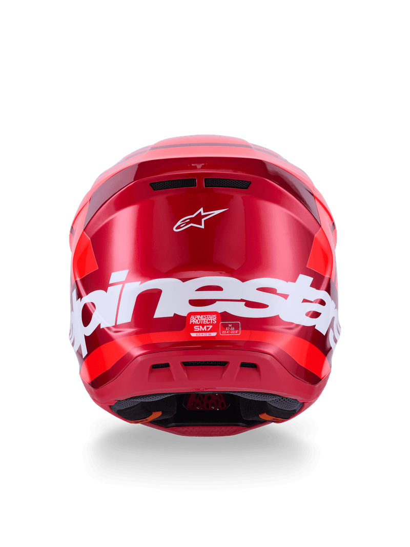 Alpinestars S-M7 Core hjelm rød
