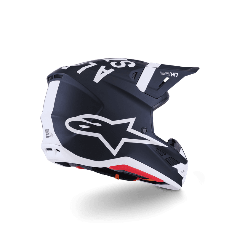 Alpinestars S-M7 Dasher hjelm svart/hvit matt
