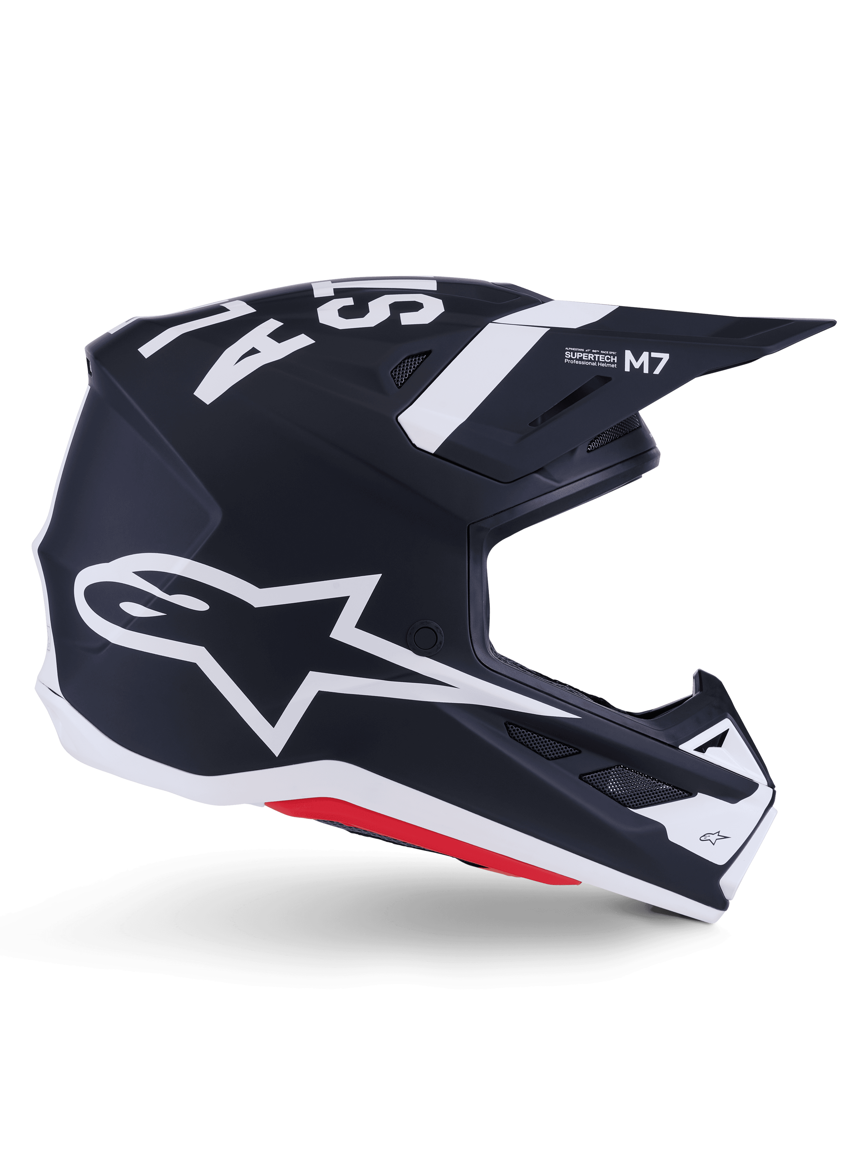Alpinestars S-M7 Dasher hjelm svart/hvit matt