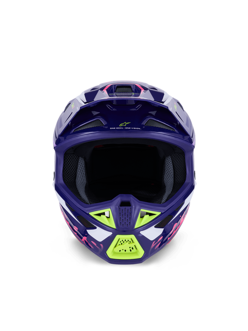 Alpinestars S-M7 Deed hjelm lilla/rosa