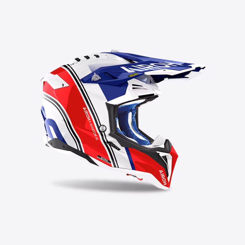 Airoh Aviator 3 Hima hjelm rød blank