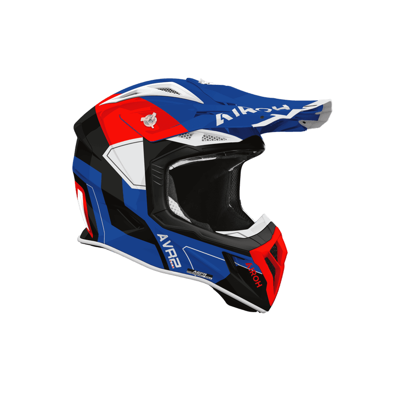 Airoh Aviator Ace 2 Shield hjelm blå/rød blank