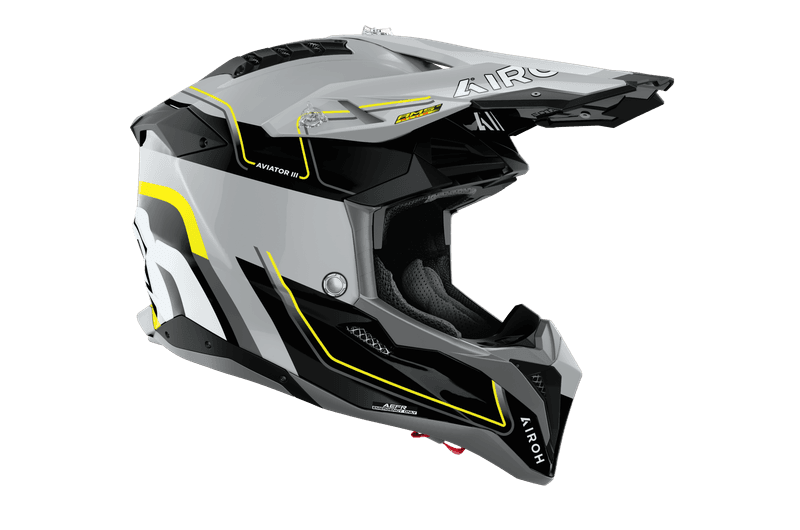 Airoh Aviator 3 Leader hjelm gul blank