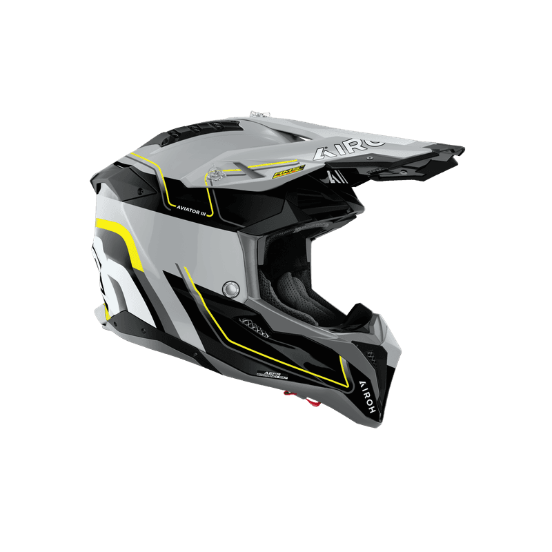 Airoh Aviator 3 Leader hjelm gul blank