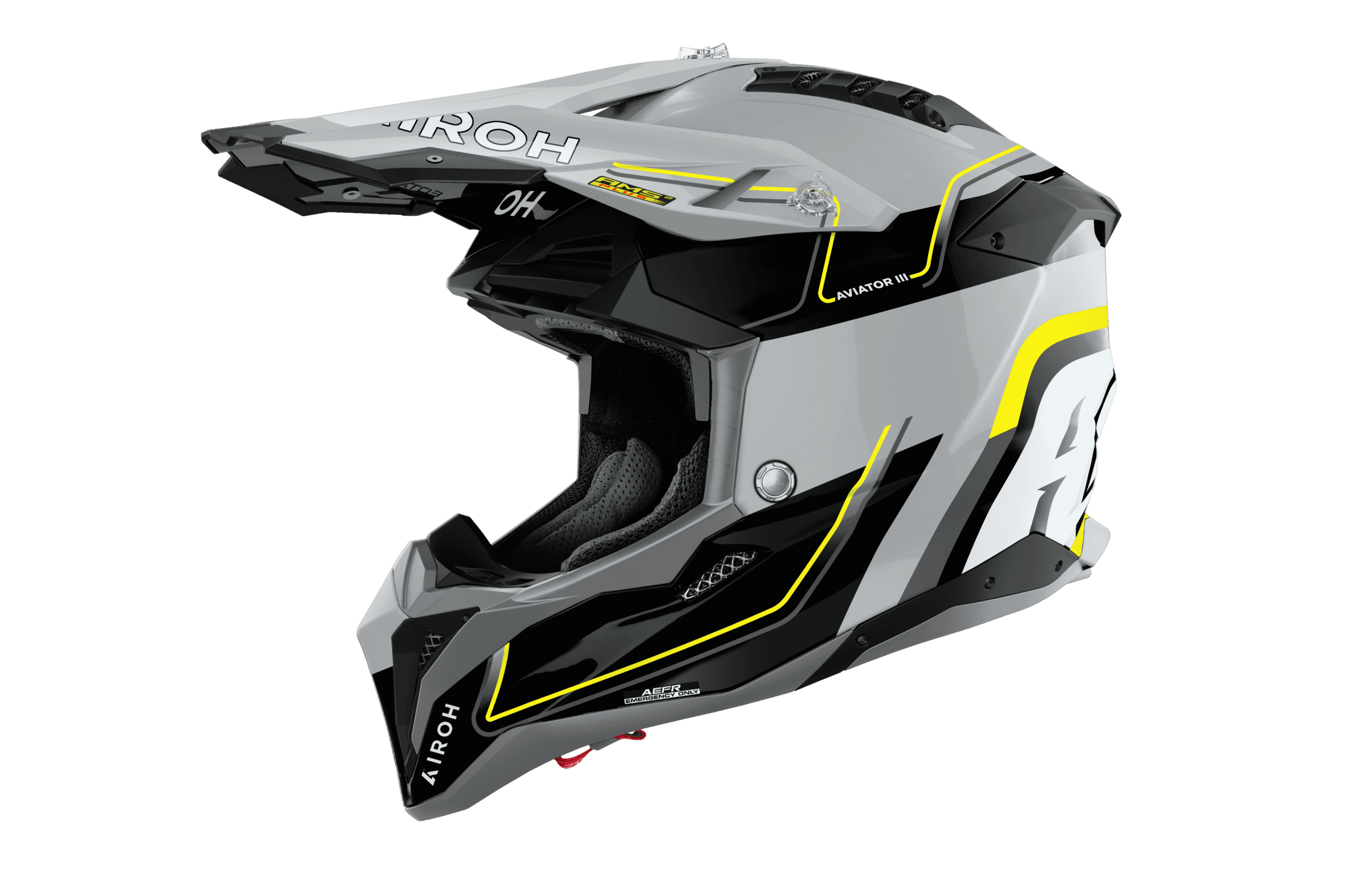 Airoh Aviator 3 Leader hjelm gul blank