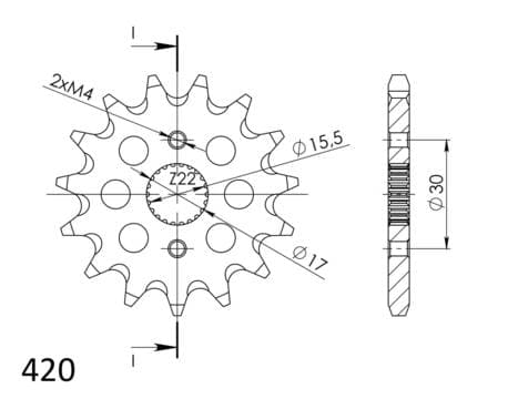 Supersprox / JT Front sprocket 1256.14