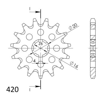 Supersprox / JT Front sprocket 546.14