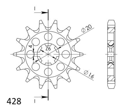 Supersprox / JT Front sprocket 555.14