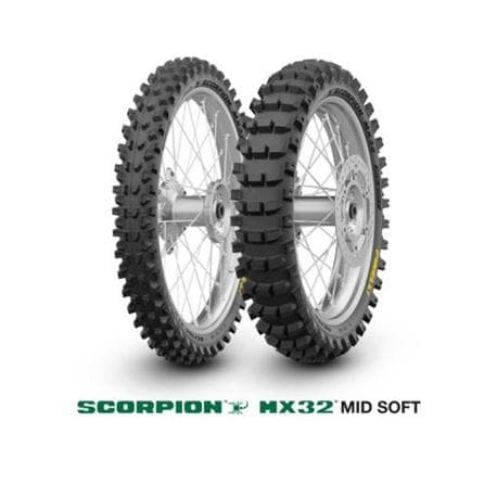 Pirelli New Scorpion MX32 Mid Soft 120/80-19 NHS 63M Re