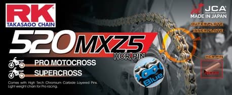 RK BB520MXZ5 Offroad Pro chain Blue +CL (Connect.link) Non seal