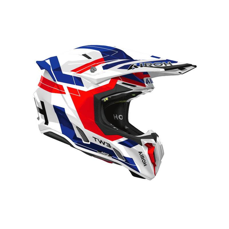 Airoh Twist 3 Dynasty hjelm blå/rød blank