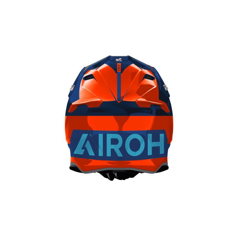 Airoh Twist 3 Fancy hjelm oransje/blå blank