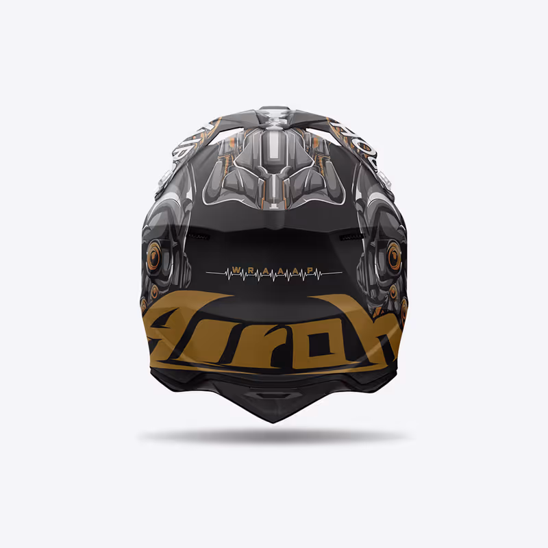 Airoh Wraaap Cyborg hjelm matt