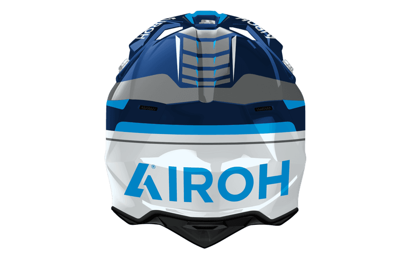 Airoh Wraaap Conquer hjelm blå blank