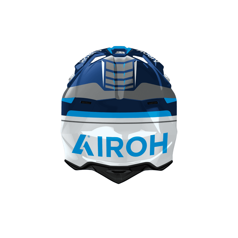 Airoh Wraaap Conquer hjelm blå blank