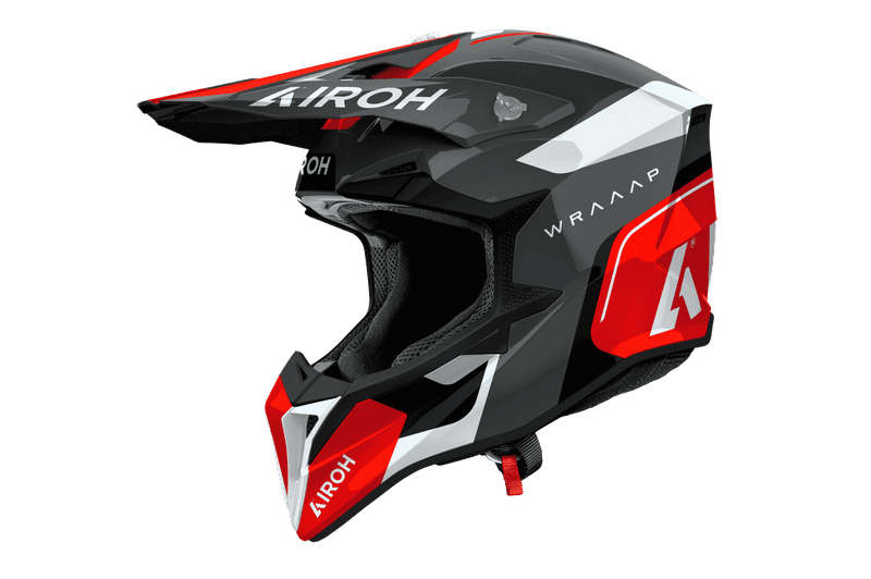 Airoh Wraaap Conquer hjelm rød blank