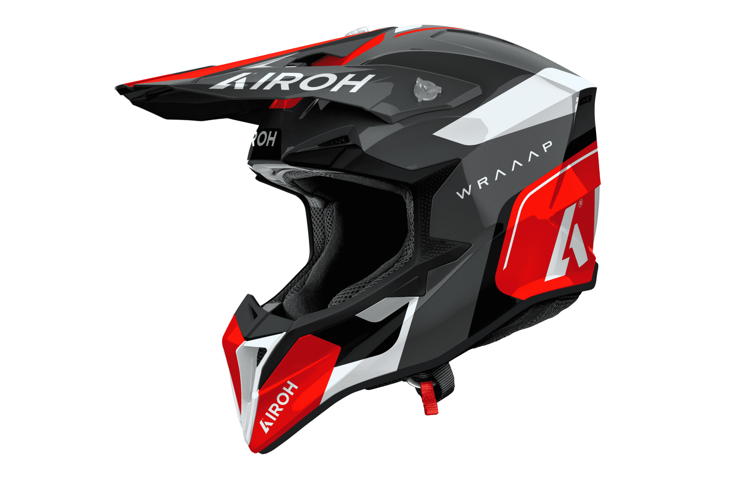Airoh Wraaap Conquer hjelm rød blank