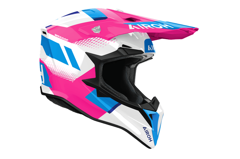 Airoh Wraaap Vision hjelm rosa blank