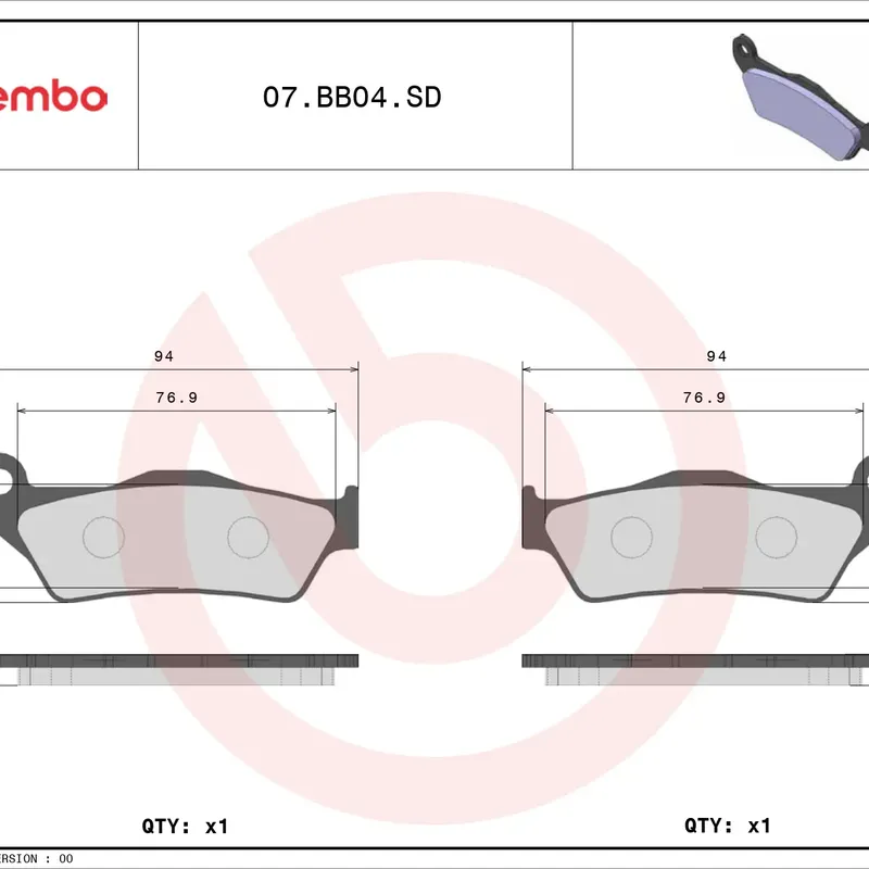 Brembo Brakepads Sintered Off-Road — bilde 3