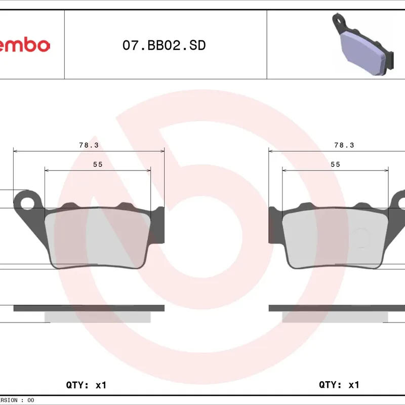 Brembo Brakepads Sintered Off-Road — bilde 3