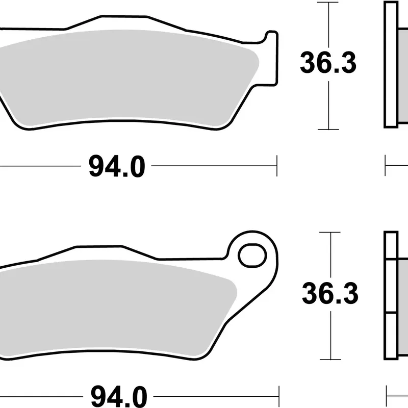 Brembo Brakepads Sintered Off-Road MX 07BB04SX — bilde 3