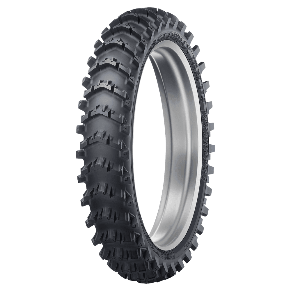 Dunlop Geomax MX14 bakdekk sett skrått forfra