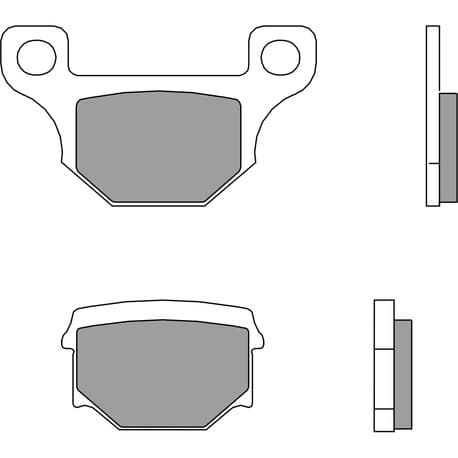Brembo Brakepads Carbon-Ceramic 07GR09CC — bilde 1