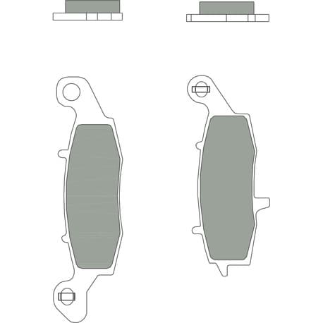 Brembo Brakepads Sintered Rear Road 07KA15SP — bilde 1