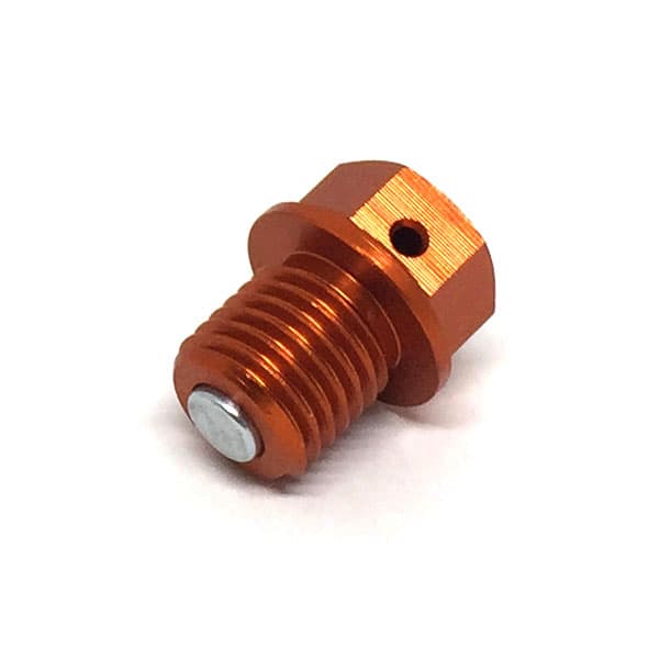 ZETA magnetisk oljeplugg M12x12-P1.5 oransje (KTM SX/F -27, EXC/F -23, 50/65 -25)