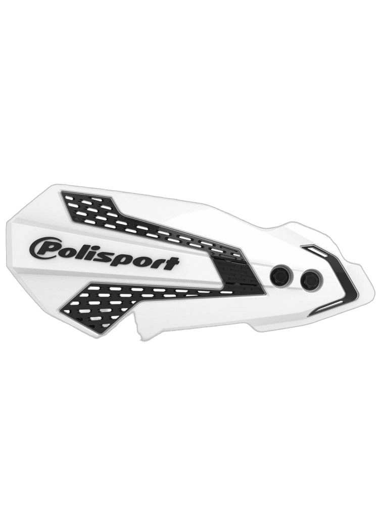 Polisport MX Flow håndbeskyttere Kawasaki KX450 2019+, KX250 2020+ Hvit/Sort
