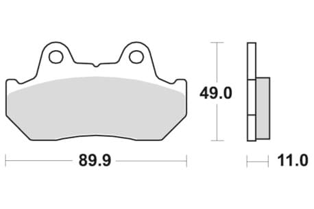 Sbs Brakepads Sintered rear