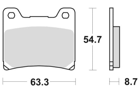 Sbs Brakepads Sintered rear