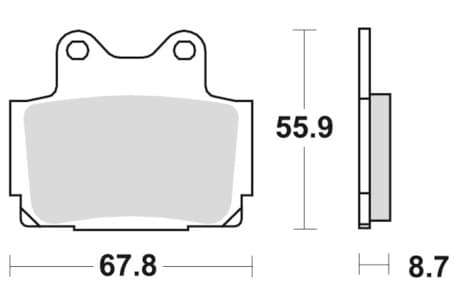 Sbs Brakepads Sintered rear
