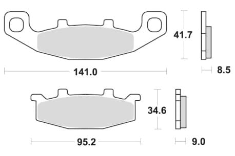 Sbs Brakepads Sintered