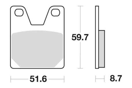 Sbs Brakepads Sintered rear